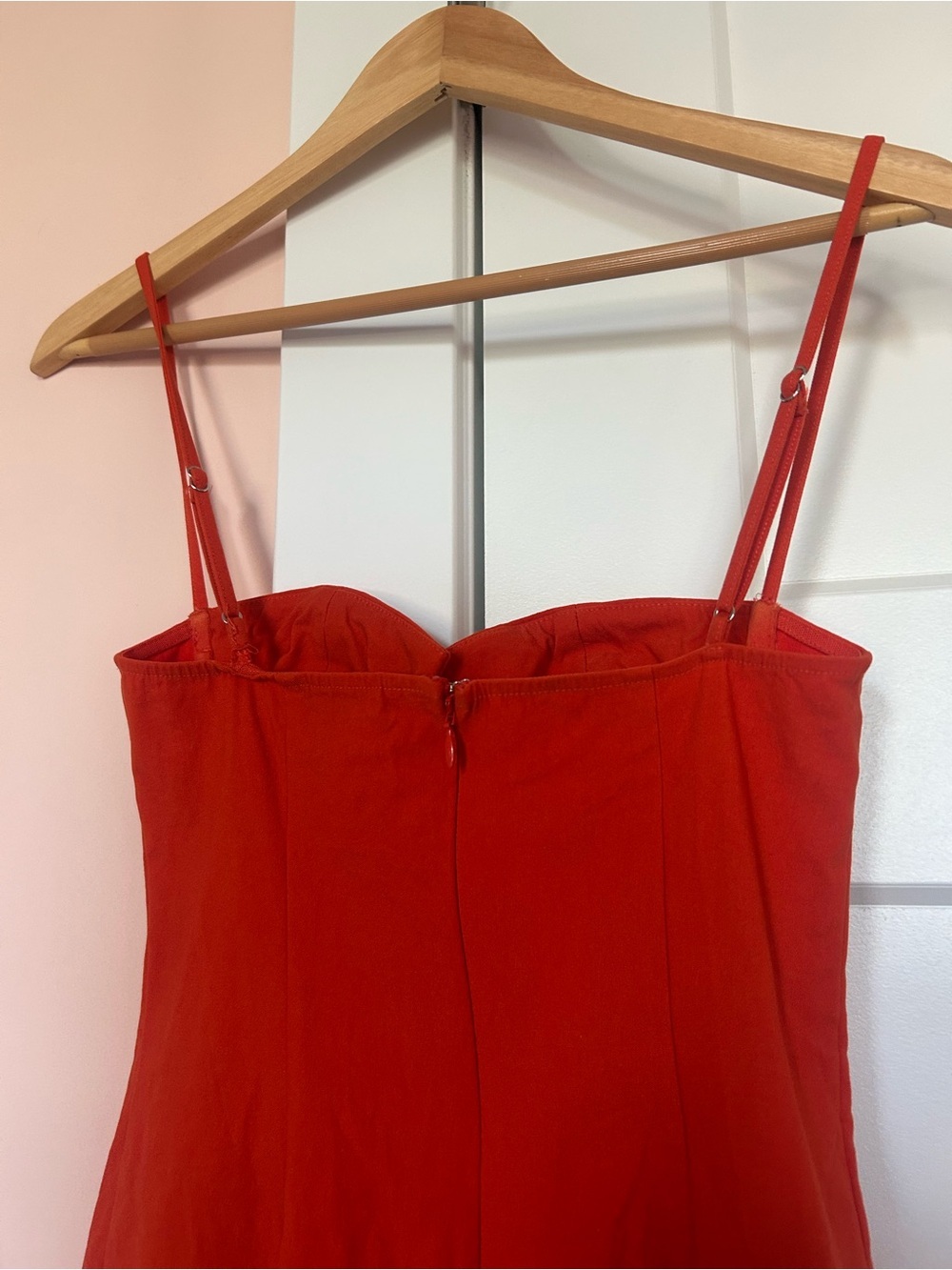 Michael Costello x REVOLVE Noelle Mini Dress in red orange - Picture 8 of 8